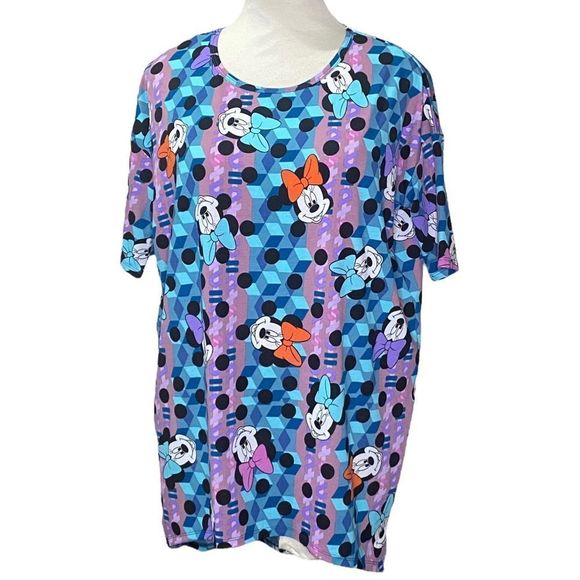 LuLaRoe Irma Top Minnie Mouse Size XS - Picture 1 of 9